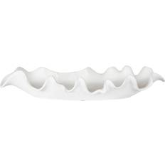 White Bowls Uttermost 17965 Ruffled Edge Bowl