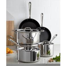 All-Clad Steel Nonstick 10-Piece Cookware Set Cookware Set with lid