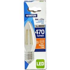 Light Bulbs Status LED ES Candle 4w Pearl Filament 3173896