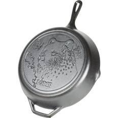 12 inch frying pan Lodge Wildlife Series Cast Iron Bear 12 "