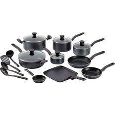 Ceramic Hob Cookware Sets T-fal Initiatives Cookware Set with lid 18 Parts