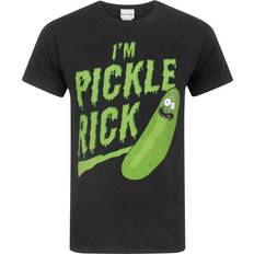 Rick and Morty Rick And Morty Mens IÃÂ´m Pickle Rick T-Shirt (Black)