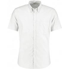 Kustom Kit Mens Slim Fit Short Sleeve Oxford Shirt (16.5) (White)