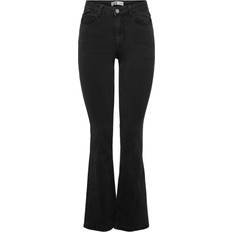 Only Jdynew Flora Life High Flared Jeans - Black