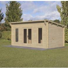 Dépendances Forest Garden Elmley 5.0m 3.0m Log Double Glazed 34kg Plus Underlay (Surface du bâtiment )