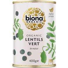 Bon_marché Haricots et Lentilles Biona Organic Canned Lentils Vert 400g