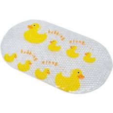 Grey Non-Slip Bath Mats Croydex Raised Oval Rubber Bath