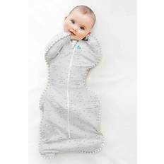 Opvouwbaar Slaapzakken Love to Dream Baby Sleeping Bag Swaddle Stage 1 M Text Grey