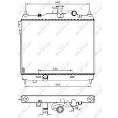 Auto Intercooler NRF Radiatori Hyundai 53360