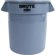 Rubbermaid Équipements et Produits de Nettoyage Rubbermaid Round Brute Container, Plastic, 10 gal, Gray