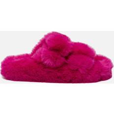 Rose Chaussons Colors of California Furry Toe Closed Toe, Ljusbrun