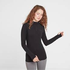 Grey - Women Base Layers Tog24 Snowdon Womens Thermal Zipneck