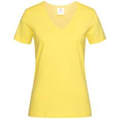 Stedman T-shirt Classica Con Scollo A V Da Donna - Bianco