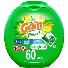 Cleaning Equipment & Cleaning Agents Gain Laundry Detergent Soap Original Scent 60 Pacs