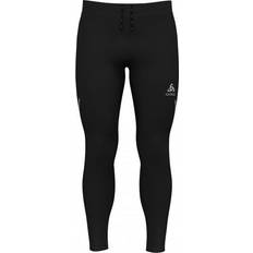 Grau - Herren Lange Unterhosen Odlo Herren Ceramiwarm Leggings - Schwarz