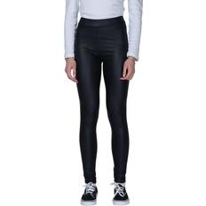 Leggings fleece Pieces Shiny Fleece Leggings - Black