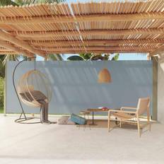 vidaXL Tenda Da Sole Laterale Retrattile Per Patio 200x600 cm Grigia