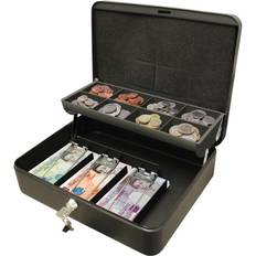 Cash Box Safes & Lockboxes Cathedral CBDLBK 12-Inch Ultimate Cash Box Secure Lock Cash