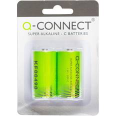 Q-CONNECT Super Alkaline C-batterier 2 stk