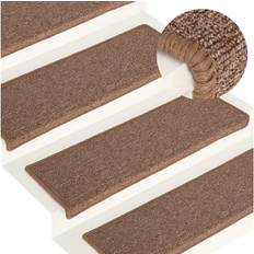 Carpets & Rugs vidaXL Carpet Stair Treads Brown