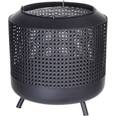 Metall Bålpanner & Utepeiser ProGarden Fire Basket with BBQ Grid Ø50cm