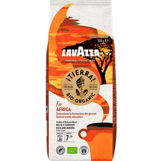 Vegetarian Whole Bean Coffee Lavazza ¡Tierra For Africa Organic Coffee Beans 500g 1pack