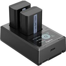 2 x NP-FW50 Camera Battery and Dual Charger Kit