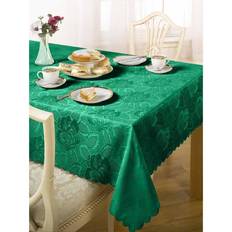 Emma Barclay Damask Rose Tablecloth Pink, Green