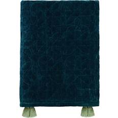 William Morris & Co Honeysuckle Tulip Quilted Blankets Blue, Green