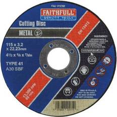 Faithfull Metal Cut Off Disc 115 X 3.2 X 22.23MM