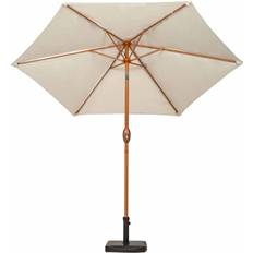 Royalcraft Amir Royalcraft 2.5m Woodlook Crank Tilt Parasol Cream