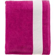 Sol's Lagoon Cotton Beach Towel Bath Towel White, Pink