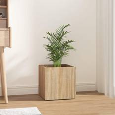 vidaXL plantekasse 40x40x40 konstrueret træ sonoma-eg Plantekasse