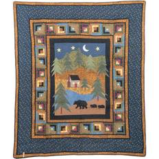 Donna Sharp Bear Cotton Blankets Brown