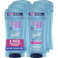 Secret Outlast, 48 Hr Clear Gel Deodorant, Protecting Powder, 73g