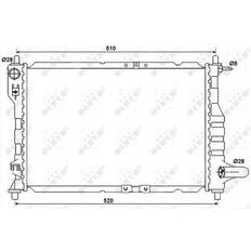 Ladeluftkühler Chevrolet Motorkühlung Kühler NRF 53068A