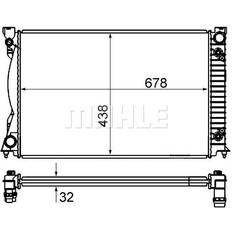 Biler Motorkølere & Intercoolere Mahle Køler, motorkøling CR 842 000S