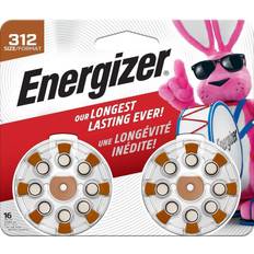 Hearing aid battery 312 Energizer 312 Hearing Aid Batteries, 16 Per Pack, AZ312DP-16