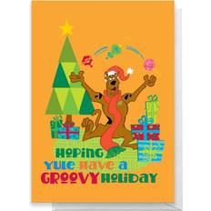 Carte de Vœux Cartes & Invitations Scooby Doo Hoping Yule Have A Groovy Holiday Greetings Card Standard