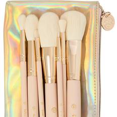 BH Cosmetics Set Med 7 Delar Ansikts Och Ögonborste Med Väska