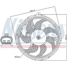 Kylfläkt dator Fiat kylfläkt 85040 Nissens 85040