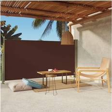 Polyester Auvents latéraux vidaXL Auvent Latéral Rétractable de Patio Ecran de Jardin Ecran d'Intimité 160x300 cm Marron