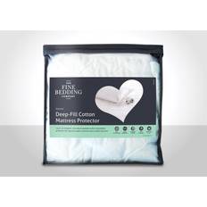 The Fine Bedding Company Deep Fill Cotton Mattress Protector Madrasskydd