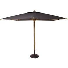 Alezio Square Parasoll Black/Teak 300x300
