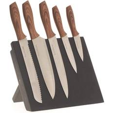 Cuchillos de cocina Soporte Imantado Con 5 Cuchillos 32 x 23.2 x 19 cm Juego de Cuchillos