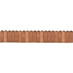 Bordes de Césped vidaXL Rollo De Borde De Madera De Pino Impregnada Marrón 120 cm