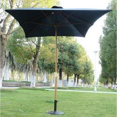 Natural Parasols OutSunny Wooden Garden Parasol Shade Patio Umbrella Canopy