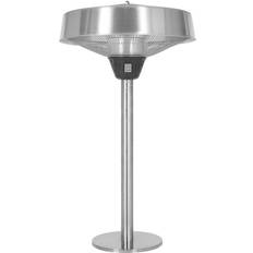Silver Tabletop Halogen Heater
