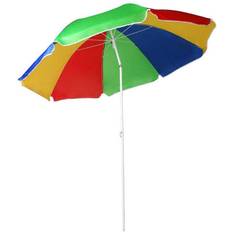 Multicoloured Parasols & Accessories The Magic Toy Shop Beach Umbrella Garden Tilt Parasol Sun