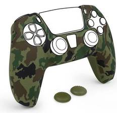 Ps5 camo Nacon Interactive Silicon Glove + Thumb Grips Controller - Camo Green - Tilbehør spillekonsol 5